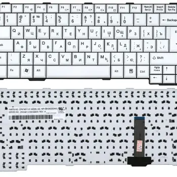 Клавиатура для ноутбука Fujitsu LifeBook (SH761, SH561, SH760, SH560, E751, S761, S561, S760, T901, S751, S762, E752, S560, E741) White, RU (вертикальный энтер)