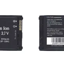 Акумуляторна батарея для смартфону LG LGIP-330G KF300 3.7V Black 800mAh 2.9Wh