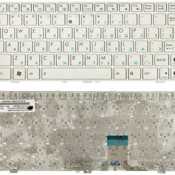 Клавіатура для ноутбука Asus EEE PC (1000H) White, (White Frame) RU