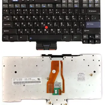 Клавіатура для ноутбука Lenovo ThinkPad (T40, T41, T42, T43, T43p, R50, R51, R52) с указателем (Point Stick) Black RU