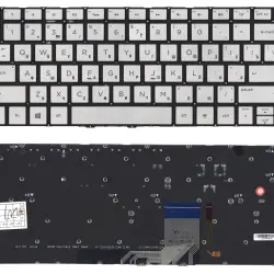 Клавиатура для ноутбука HP Spectre (13-3001) Silver с подсветкой (Light), (No Frame) RU