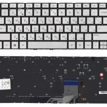 Клавиатура для ноутбука HP Spectre (13-3001) Silver с подсветкой (Light), (No Frame) RU