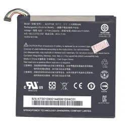 Акумуляторна батарея для планшета Acer 30107108 Iconia Tab A1-840 3.7V Black 4600mAh OEM