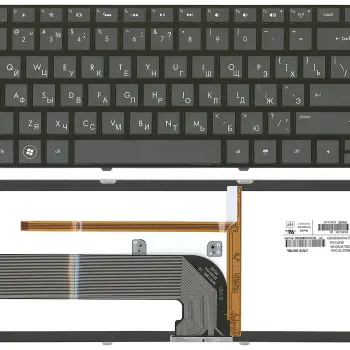 Клавіатура для ноутбука HP Pavilion (DM4-3000) с подсветкой (Light), Black, (Black Frame) RU