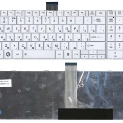 Клавиатура Toshiba Satellite (C850, C850D, C855, C855D, L850, L850D, L855, L855D, C870) White, RU