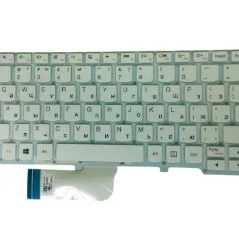 Клавіатура для ноутбука Lenovo IdeaPad (100S-11IBY) White (No Frame), RU