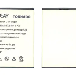 Акумуляторна батарея для смартфону Explay Tornado 3.7V White 1550mAh 5.7Wh