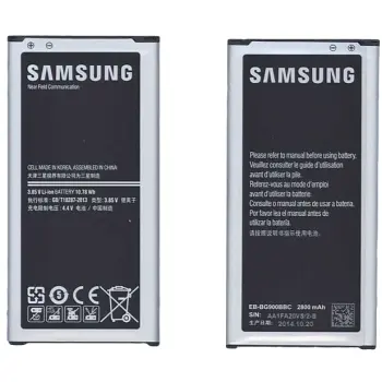 Аккумуляторная батарея для смартфона Samsung EB-BG900BBE Galaxy S5 3.85V Gray 2800mAh 10.78Wh
