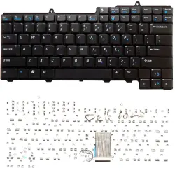 Клавіатура для ноутбука Dell Inspiron (6000, 6000D, 9200, 9300, 9300S, XPS M170, Inspiron XPS Generation 2) Black, RU