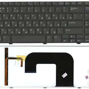 Клавіатура для ноутбука Dell Vostro (3700) Black, Light, RU