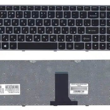 Клавіатура для ноутбука Lenovo IdeaPad (B5400, M5400) Black, (Silver Frame), RU