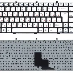 Клавіатура для ноутбука DNS (W765S) White, (No Frame) RU