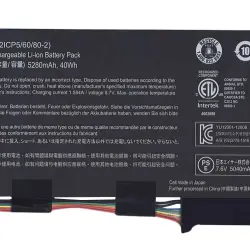Аккумуляторная батарея для ноутбука Acer AC13A3L Aspire P3-131 7.6V Black 5280mAh Orig