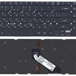 Клавиатура для ноутбука Acer Aspire 5755, 5755G, 5830, 5830G, 5830T, 5830TG с подсветкой (Light), Black, (No Frame), RU