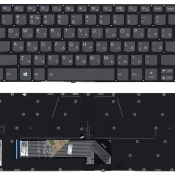 Клавіатура для ноутбука Lenovo Yoga (530-14IKB) Black с подсветкой (Light) (No Frame) RU