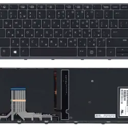 Клавиатура для ноутбука HP Zbook (Studio G3) Black с подсветкой (Light) (No Frame) RU