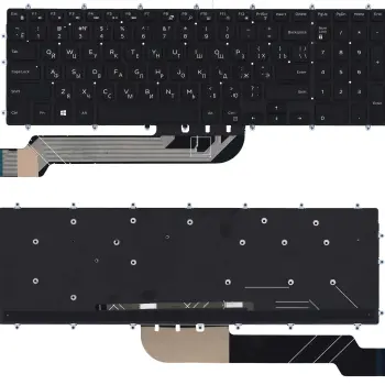 Клавіатура для ноутбука Dell Inspiron 15-5565 Black, (No Frame), RU