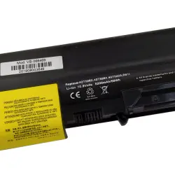 Акумуляторна батарея для ноутбука Lenovo 42T5262 ThinkPad R61 10.8V Black 5200mAh OEM