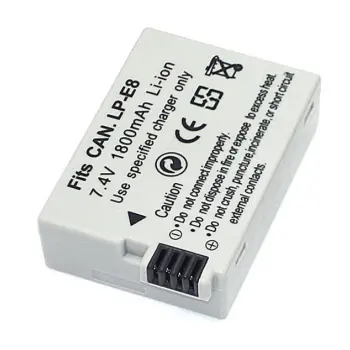 Акумуляторна батарея для фотоаппарата Canon (LP-E8) EOS 550D 7.4V 1800mAh Li-ion