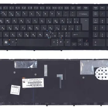 Клавіатура для ноутбука HP ProBook (4520S, 4525S) Black, (No Frame) RU (горизонтальный ентер)