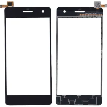 Тачскрін (Сенсорне скло) для смартфону Micromax Canvas Knight A350 чорний