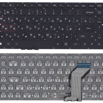 Клавиатура для ноутбука Lenovo IdeaPad (Y700, Y700-15ISK) Black, (No Frame), RU