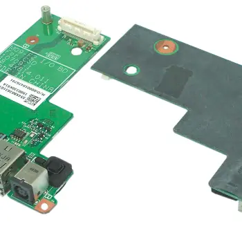 Плата питания для ноутбука Dell Latitude E5500 на плате с USB и Audio разъемами  На плате смонтированы: разъем питания, два USB разъема, два аудио разъема и разъем mini USB
