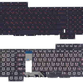 Клавіатура для ноутбука Asus (GX700) Black, (No Frame) RU