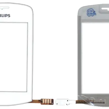 Тачскрін (Сенсорне скло) для смартфону Philips Xenium X518 білий