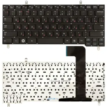 Клавіатура для ноутбука Samsung (N210, N220) с подсветкой (Light), Black, (No Frame), RU