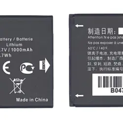 Аккумуляторная батарея для смартфона Alcatel CAB31L0000C1 One Touch 3.7V Black 1000mAh 3.7Wh