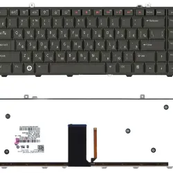 Клавиатура для ноутбука Dell Studio 1535, 1536, 1537, 1555, 1557, 1558 с подсветкой (Light). Black, RU
