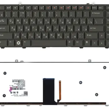 Клавиатура для ноутбука Dell Studio 1535, 1536, 1537, 1555, 1557, 1558 с подсветкой (Light). Black, RU
