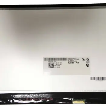 Матриця для ноутбука 13,3", Slim (тонкая), 30 pin eDP (знизу справа), 1366x768, Светодиодная (LED), крепления планки по бокам, матовая, AU Optronics (AUO), B133XTN01.6 H/W:0A