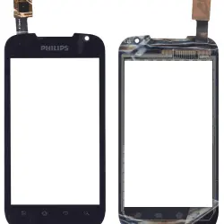 Тачскрін (Сенсорне скло) для смартфону Philips Xenium W635 чорний
