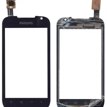 Тачскрин (Сенсорное стекло) для смартфона Philips Xenium W635 черный