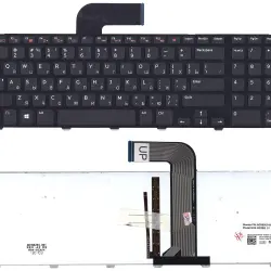 Клавіатура для ноутбука Dell Inspiron (5720, 7720, N7110) Vostro (3750) XPS (L702X) с подсветкой (Light) Black, (Black Frame), RU