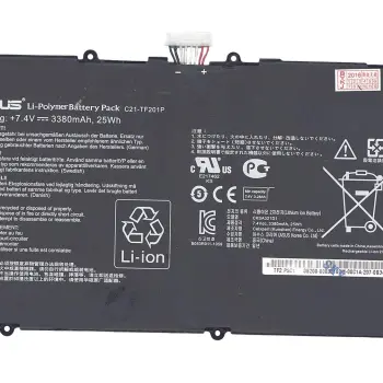 Акумуляторна батарея для планшета Asus C21-TF201P Eee Pad Transformer TF201 Prime 7.4V Black 3380mAh Orig