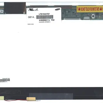 Матрица для ноутбука 15,4", Normal (стандарт), 30 pin (сверху справа), 1280x800, Ламповая (1 CCFL), без креплений, глянцевая, Samsung, LTN154AT07