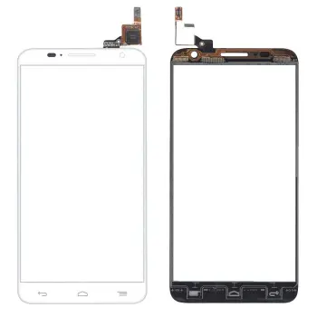 Тачскрин (Сенсорное стекло) для смартфона Alcatel Idol 2S 6050Y белое