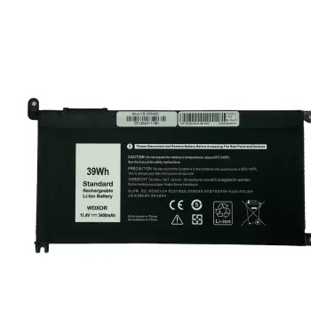 Аккумуляторная батарея для ноутбука Dell WDXOR Inspiron 15-5000 11.4V Black 3400mAh OEM