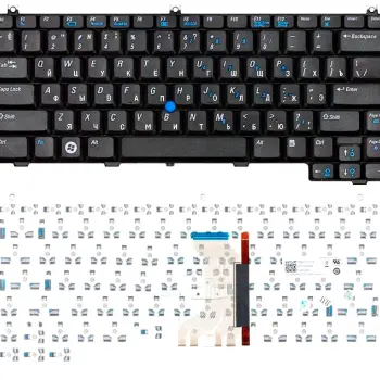 Клавіатура для ноутбука Dell Latitude (D420, D430), с указателем (Point Stick) Black, RU