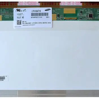 Матриця для ноутбука 14,0", Normal (стандарт), 40 pin (знизу зліва), 1366x768, Светодиодная (LED), без креплений, глянцевая, Samsung, LTN140AT16