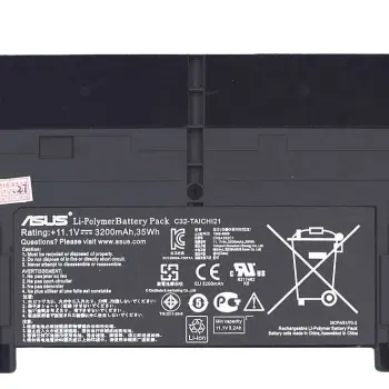Аккумуляторная батарея для ноутбука Asus C32-TAICHI21 11.1V Black 3200mAh Orig