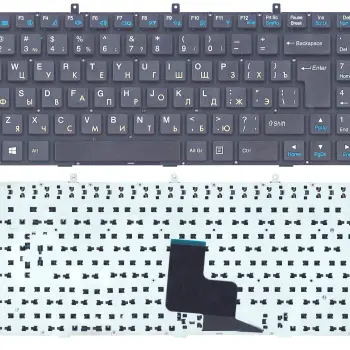 Клавіатура для ноутбука DNS (W765S) Black, (No Frame) RU