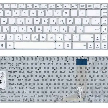 Клавиатура для ноутбука Asus (X756) White, (No Frame), RU горизонтальный Enter