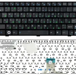 Клавіатура для ноутбука Asus EEE PC (1000H) Black, (Black Frame) RU