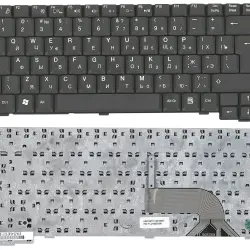 Клавиатура для ноутбука Fujitsu Amilo (M6450, M6450G) Black, RU (вертикальный энтер)