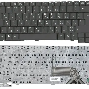 Клавиатура для ноутбука Fujitsu Amilo (M6450, M6450G) Black, RU (вертикальный энтер)