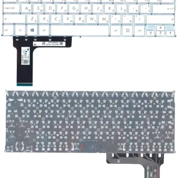 Клавіатура для ноутбука Asus (TP201SA, E202, E202M, E202MA, E202S, E202SA) White, RU